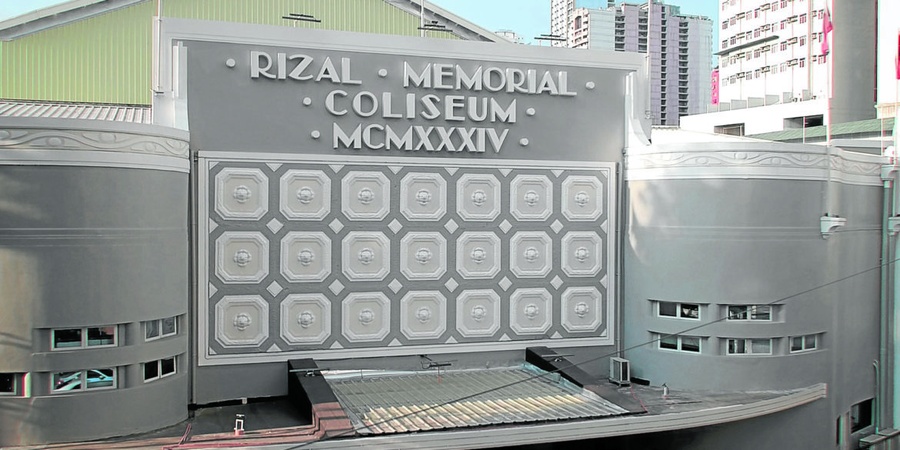 utOside and inside the Rizal Memorial Coliseum in Manila. © Philippine Daily Inquirer
