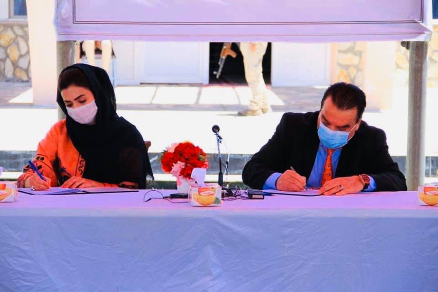 The Olympic Solidarity athlete scholarship agreements are signed with the Afghanistan NOC and four national sports federations. © Afghanistan NOC Facebook