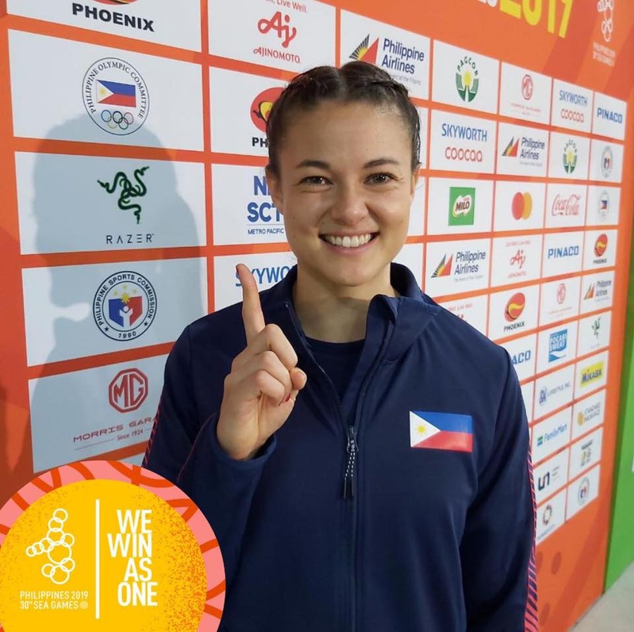 Natalie Rose Uy chalked up another gold medal for the Philippines after topping the women’s pole vault. © 2019 SEA Games